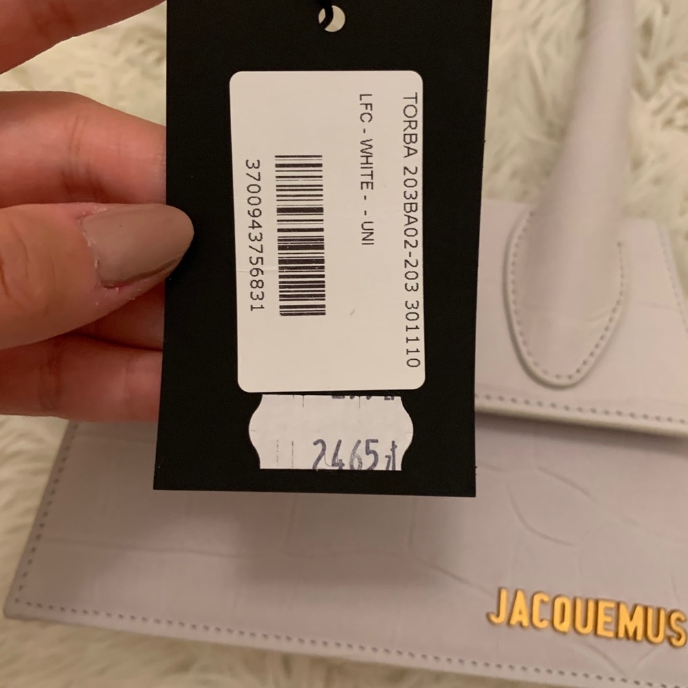 Jacquemus Chiquito Tote Bag Croc White - Picture 3 of 5